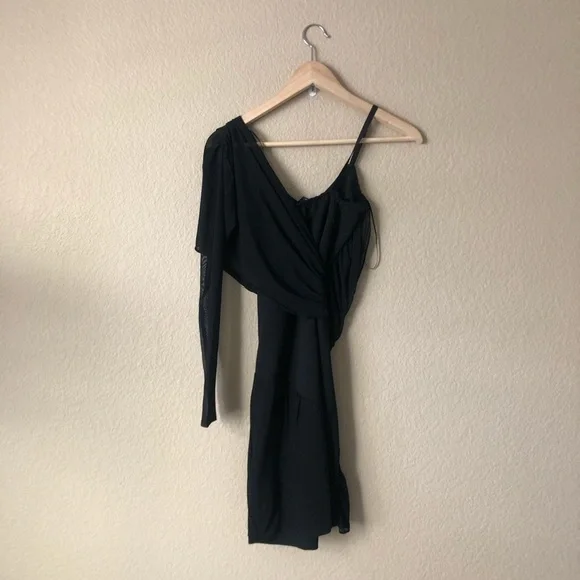 NWT Zara one Shoulder mesh dress - Picture 4 of 7